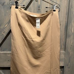 Celine silk wrap skirt in nude New !!!!